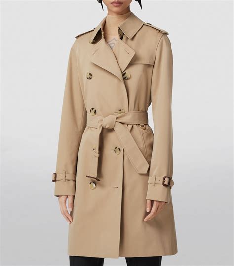 burberry kensington mid-length heritage trench coat red|burberry kensington trench coat women's.